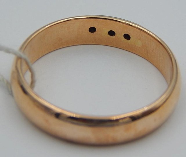Кольцо из красного и белого золота с бриллиантом (-ми) (29720079) 5