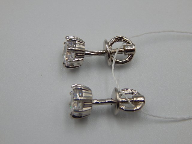 Срібні сережки з цирконієм (31876522) 2