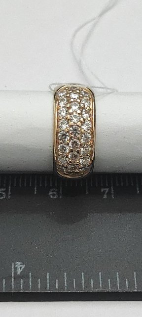 Кольцо из красного золота с цирконием (32270521) 5