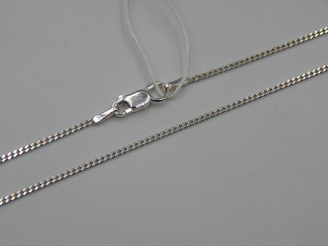 Серебряная цепь с плетением панцирное (33646987) 1