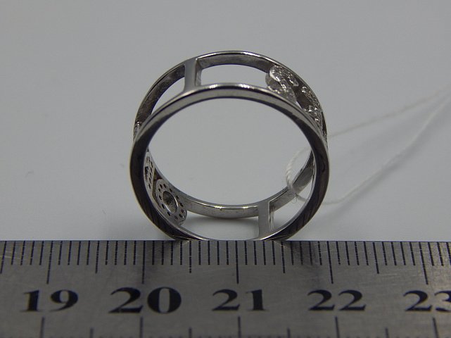 Серебряное кольцо с цирконием (33751359) 3