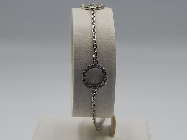 Срібний браслет із цирконієм (31954858) 1