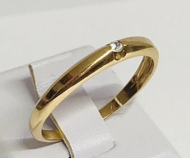Кольцо из красного золота с цирконием (28954463) 0