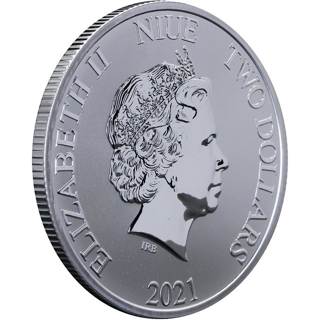 Серебряная монета 1oz Дональд и Дейзи Дак 2 доллара 2021 Ниуэ (29127860) 3