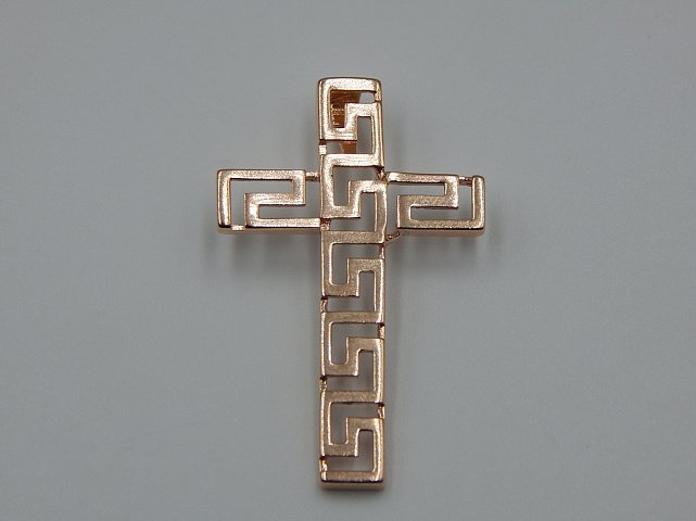 Підвіс-хрест з червоного золота (33717189) 1