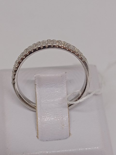 Серебряное кольцо с цирконием (33819505) 3