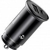 картинка Автомобильное зарядное устройство Baseus Circular Metal PPS Quick Charger Black (CCYS-C01) 