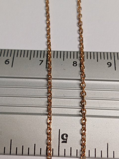 Ланцюжок з червоного золота з плетінням Якірне (32444027) 2