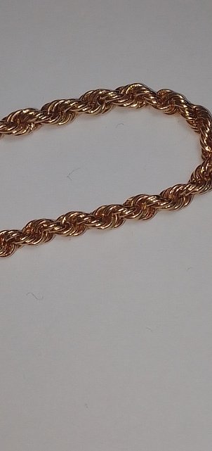 Цепь из красного золота с плетением Веревочка (31909679) 6