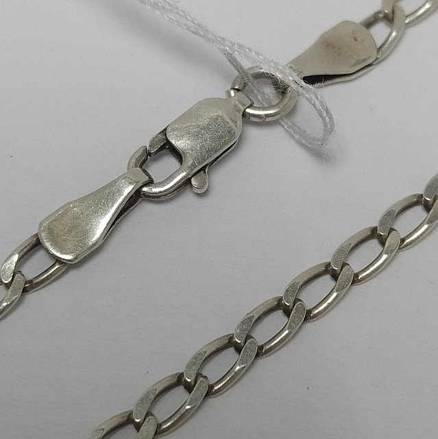 Серебряная цепь с плетением Панцирное (33965633) 0