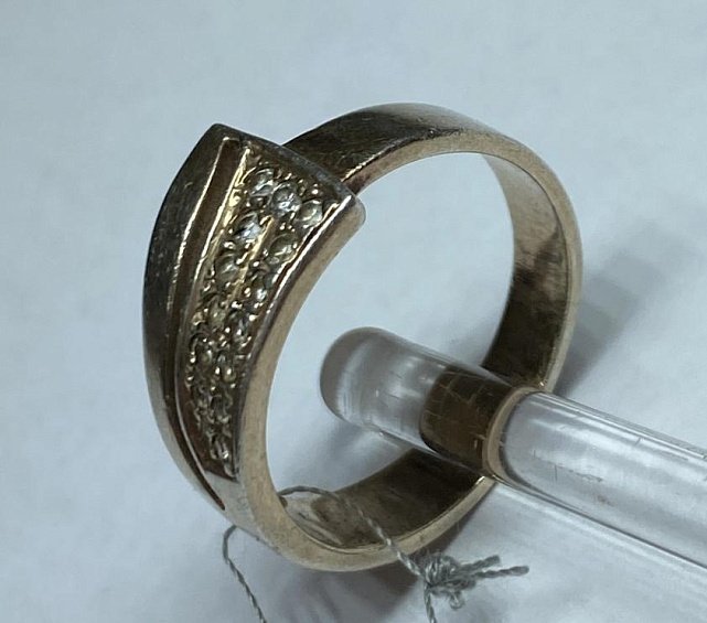 Серебряное кольцо с цирконием (33546354) 1