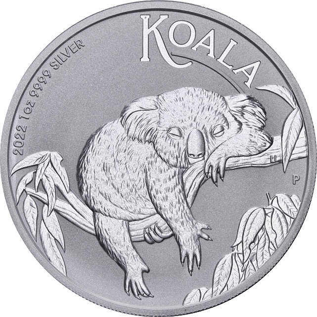 Серебряная монета 1oz Коала 1 доллар 2022 Австралия (29128359) 0