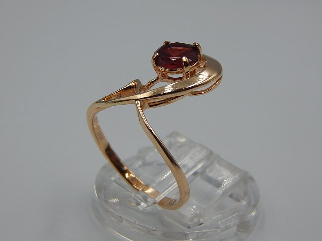 Кольцо из красного золота с цирконием (33693703)  1