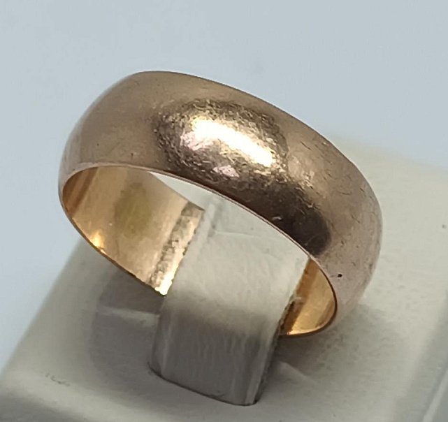Обручальное кольцо из красного золота (33921518)  0