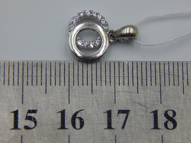 Срібний кулон із цирконієм (33358871) 2