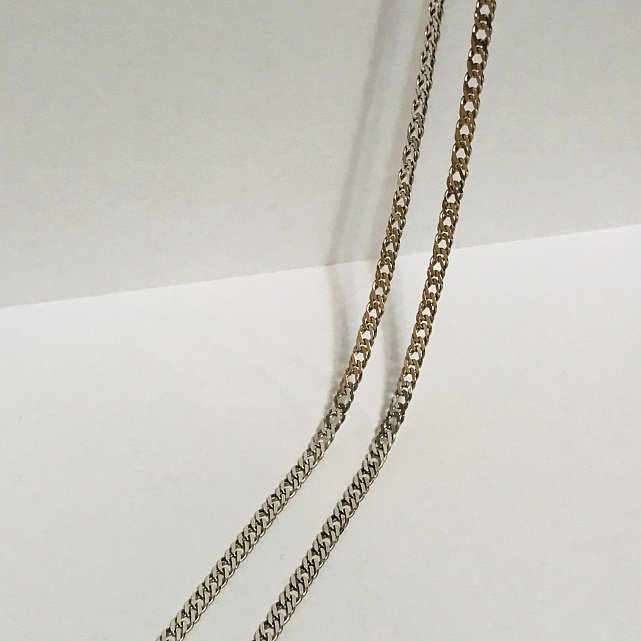 Серебряная цепь с плетением Двойной ромб (32212612) 2