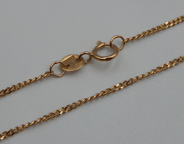 Цепь из красного золота с плетением панцирное (32060195) 0