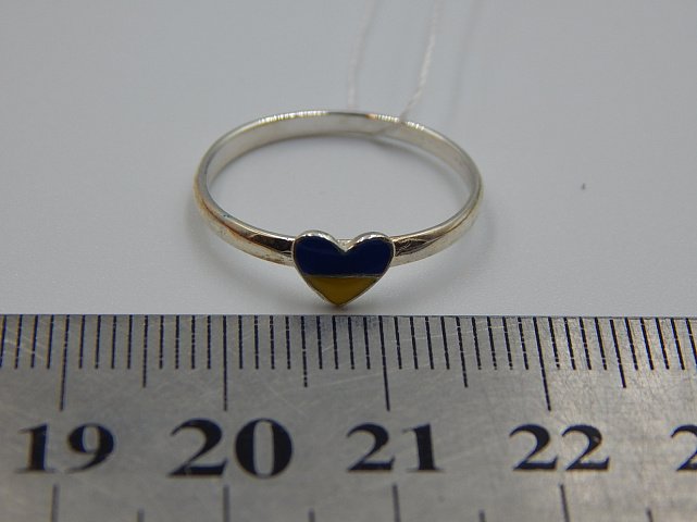 Серебряное кольцо с эмалью (31286718) 3