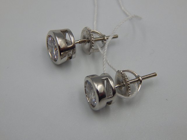 Срібні сережки з цирконієм (33238357) 3