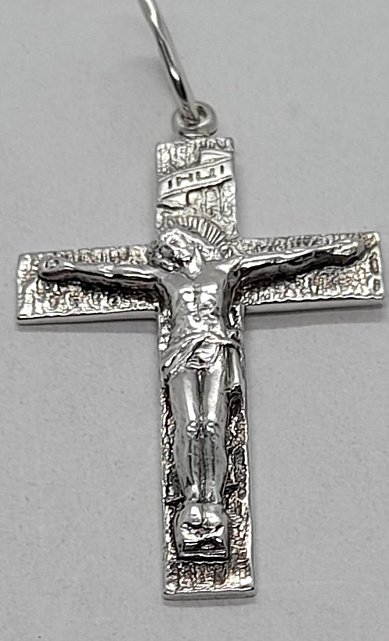 Срібний підвіс-хрест (31804436) 0