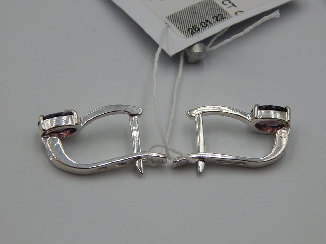 Срібні сережки з позолотою та цирконієм (31764291) 3