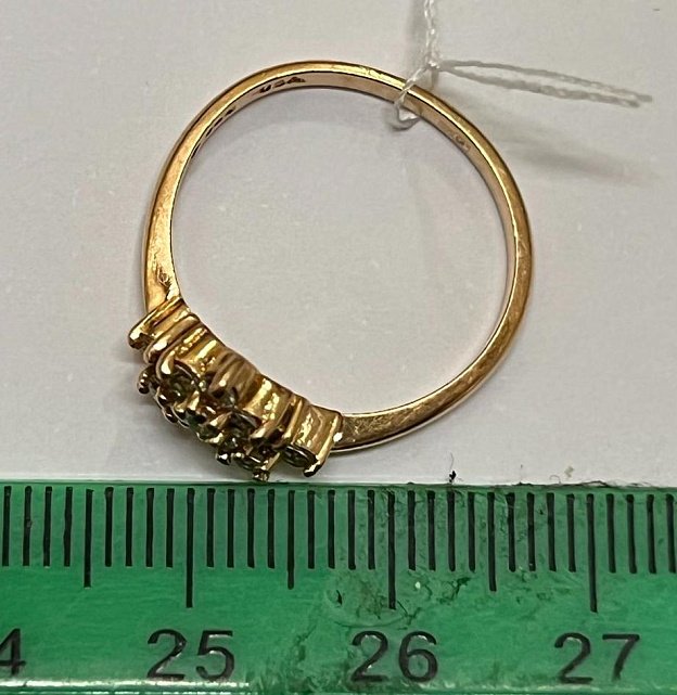 Кольцо из красного золота с цирконием (32789164) 2