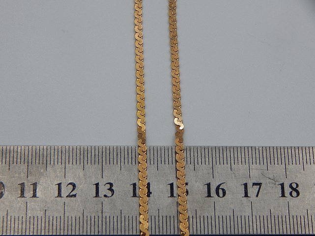 Колье из красного и желтого золота с цирконием (32198492)  2