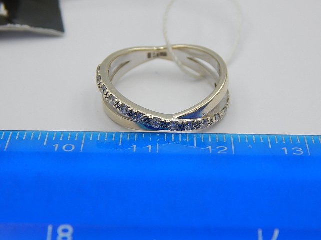 Кольцо из белого золота с бриллиантом (-ми) (28660478 4