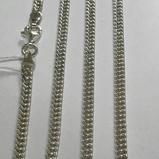 Срібний ланцюг з плетінням панцирне (29884476) 1