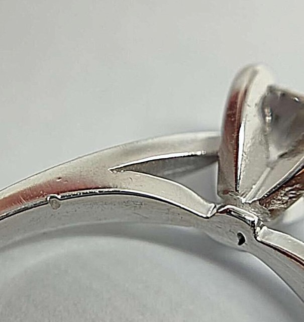 Кольцо из белого золота с бриллиантом (-ми) (33735034) 10