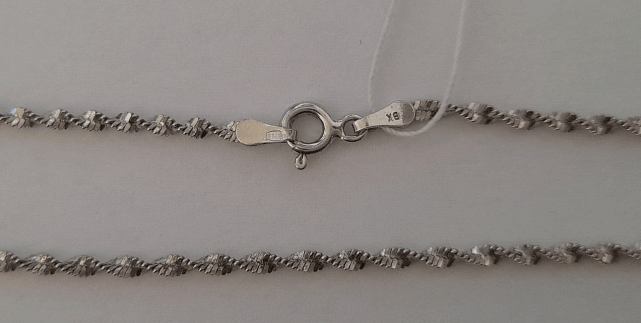 Серебряная цепь с плетением Фантазийное (30764188) 0