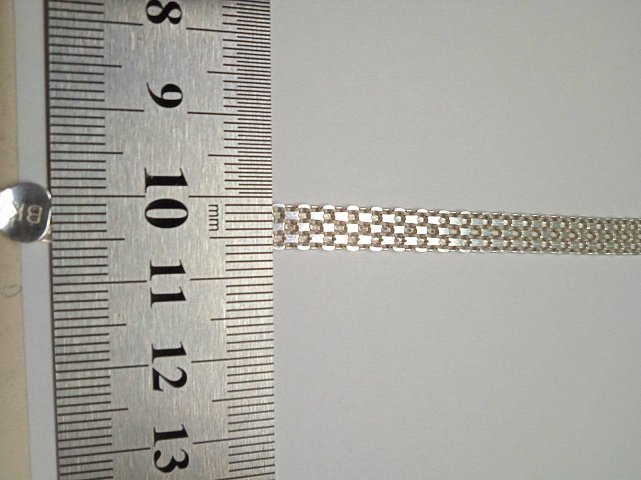 Серебряная цепь с плетением Фантазийное (29087238) 2