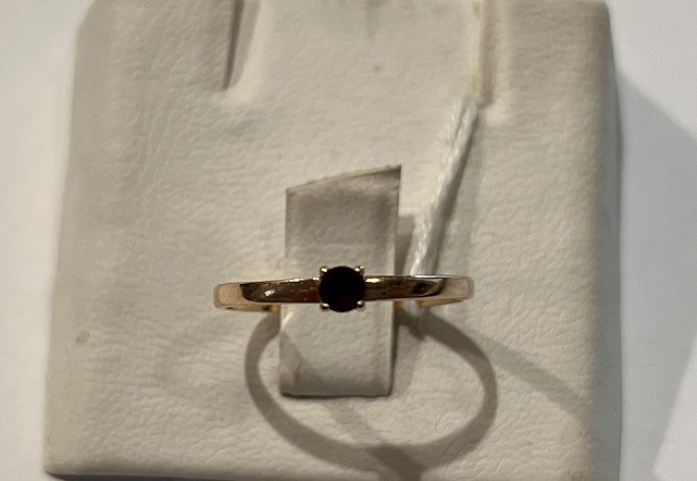 Кольцо из красного золота с цирконием (32388489) 4