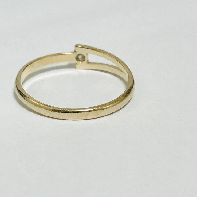 Кольцо из красного золота с цирконием (31379928) 5