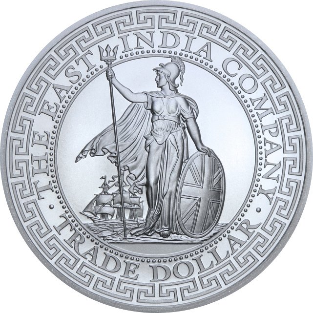 Срібна монета 1oz Торговий долар Британії 1 фунт стерлінгів 2018 Остров Святої Єлени (33776049) 1