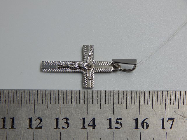 Срібний підвіс-хрест (32414458) 2