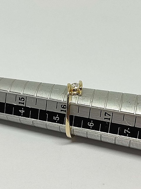 Кольцо из желтого золота с бриллиантом (-ми) (32275494) 5