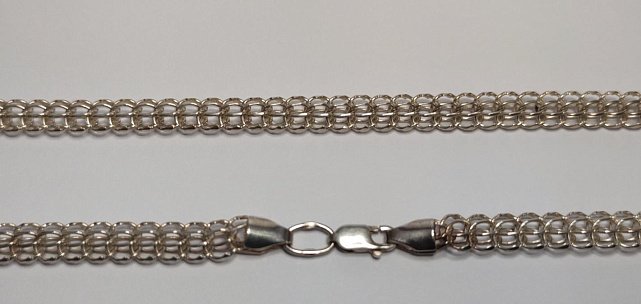 Серебряная цепь с плетением Фараон (31966506) 0