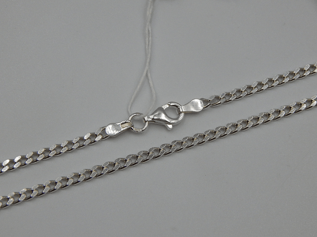 Срібний ланцюг з плетінням панцирне (32243267) 0
