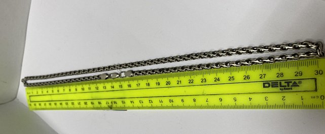 Срібний ланцюг з плетінням Струмочок (33532115) 3