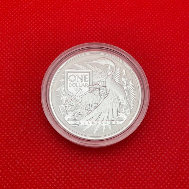 Срібна монета 1oz Герб - Квінсленд 1 долар 2023 Австралія (31564114) 10