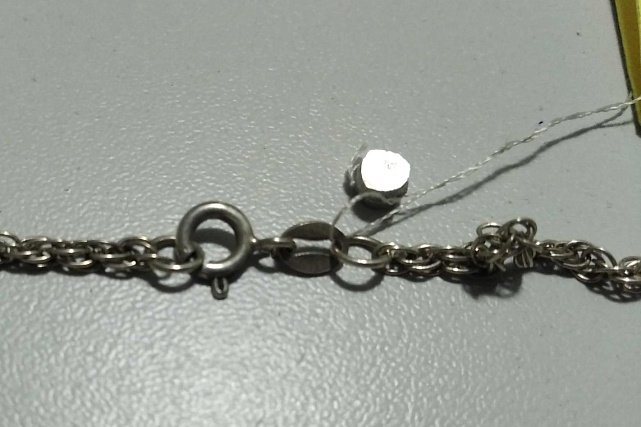 Серебряная цепь с плетением Кордовое (28266241) 1