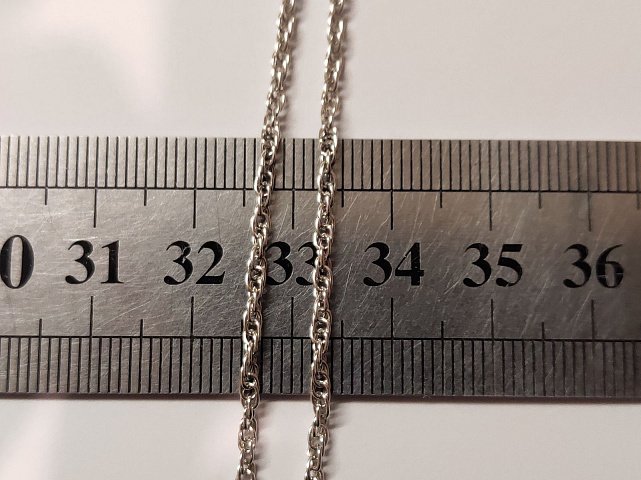 Серебряная цепь с плетением Кордовое (30609923) 2