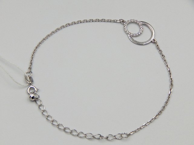 Срібний браслет із цирконієм (31851443) 1