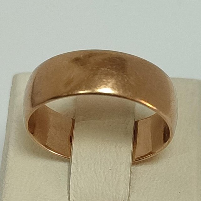 Обручальное кольцо из красного золота (33810991) 0