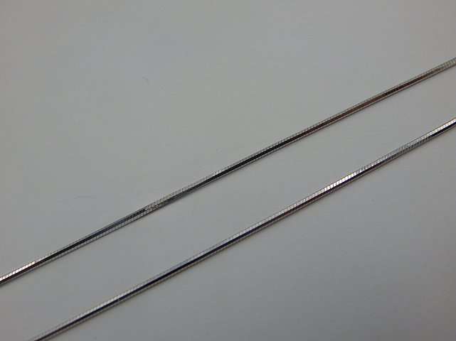Серебряная цепь с плетением Снейк (30704358) 1
