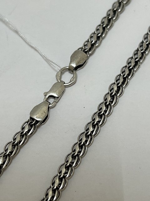 Серебряная цепь с плетением Ручеек (33800084) 0