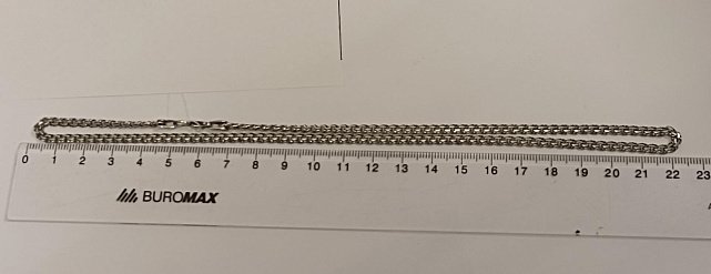 Серебряная цепь с плетением Бисмарк (33710522) 2