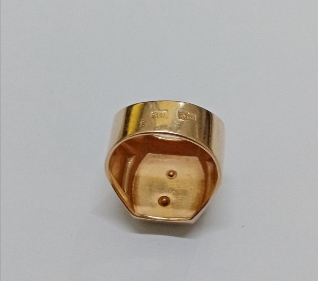 Перстень з червоного і жовтого золота (33420413) 4
