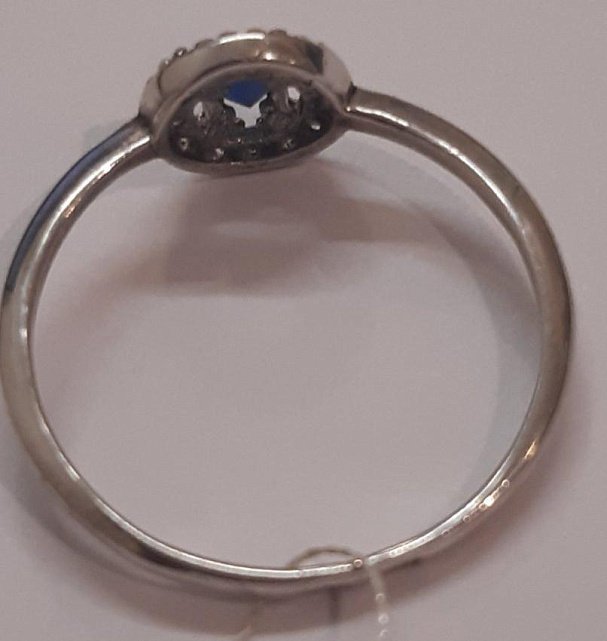 Серебряное кольцо с цирконием (28715663) 4